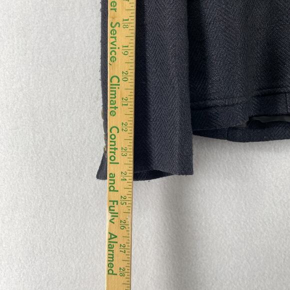 LAUREN RALPH LAUREN Blazer 4 Silk Linen Herringbone Blazer Jacket Blue Gray - Picture 13 of 15